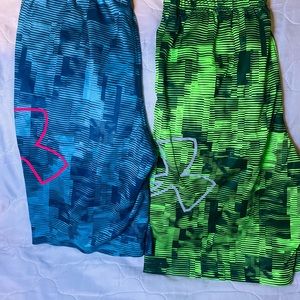 Under Armour boy shorts size YLG . Used once